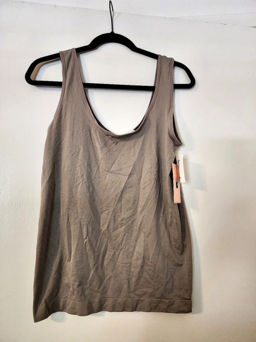 Yummie Seamless 2-Way Tank in Brown Size XL NWT